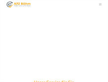Tablet Screenshot of boehm-kfz.de